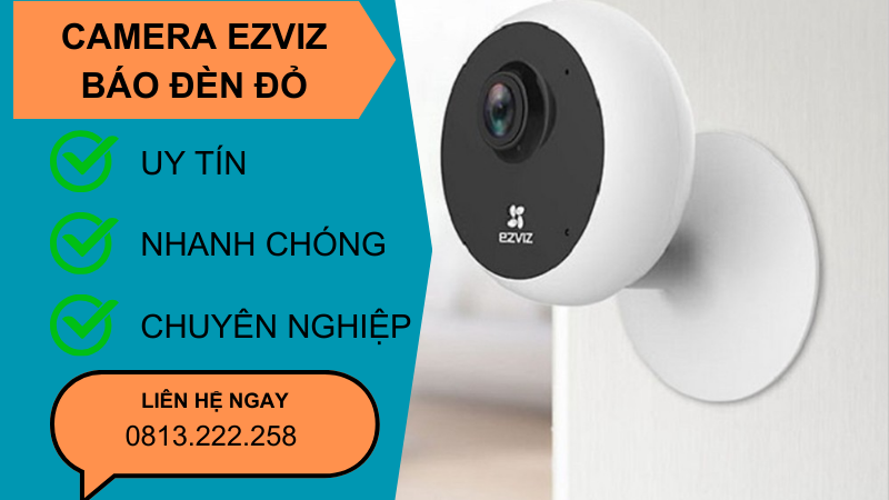 camera ezviz báo đèn đỏ