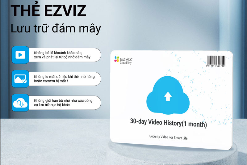 lưu trữ đám mây camera ezviz miễn phí