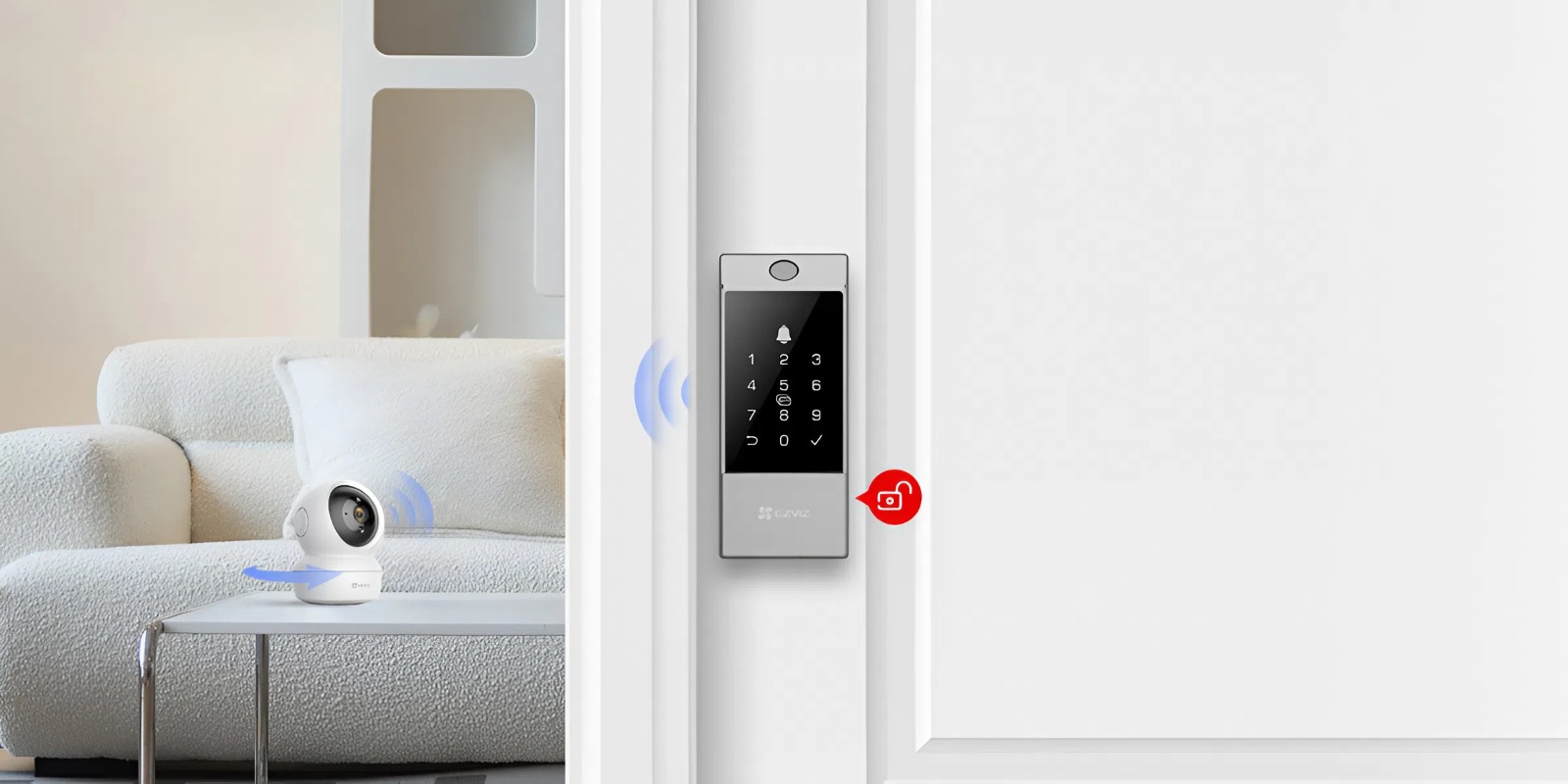 Khóa thông minh Ezviz DL04 Pro bảo mật cao