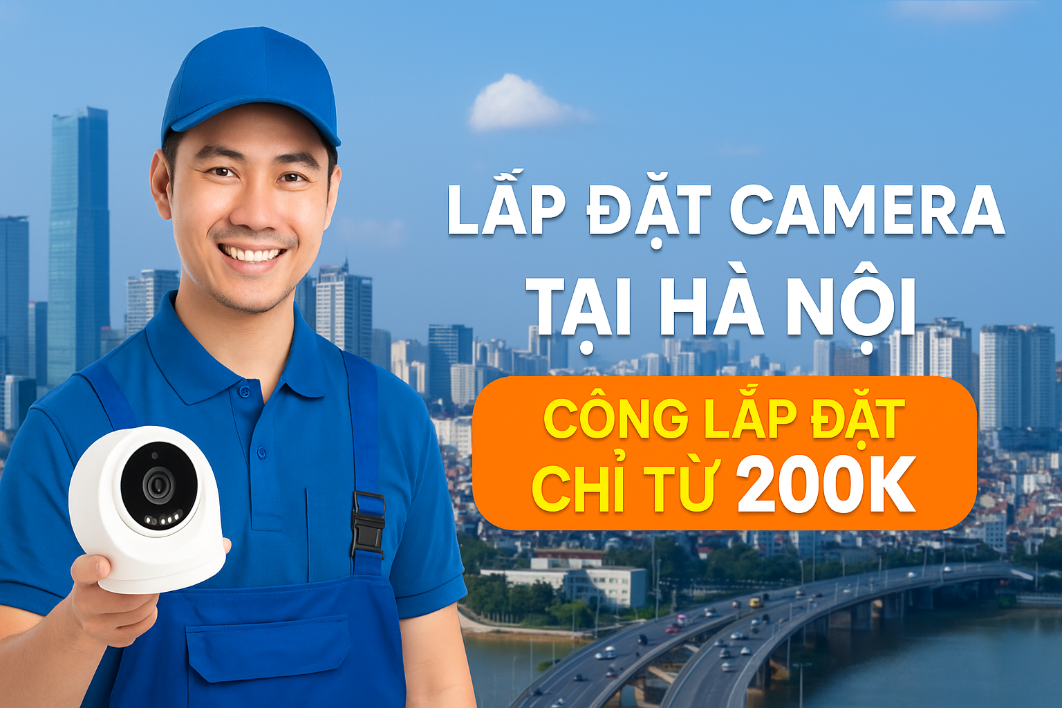Lắp đặt camera tại hà nội chỉ 200k