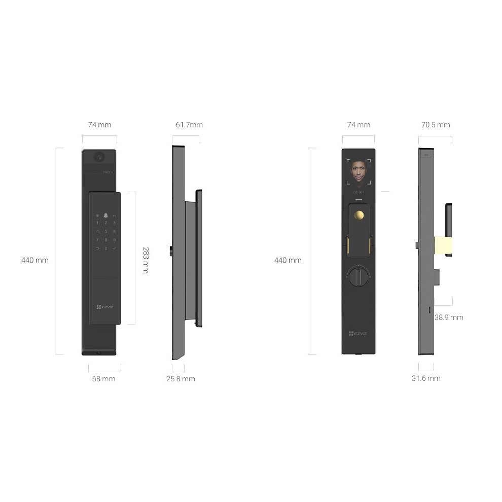 Khóa nhận diện khuôn mặt Ezviz DL50FVX